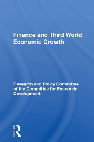 Cover of Finance And Third World Economic Growth