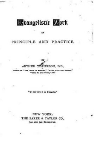 Cover of Evangelistic Work in Principle and Practice