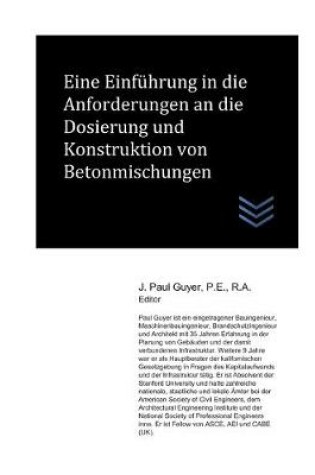Cover of Eine Einfuhrung in Anforderungen an die Dosierung und Konstruktion von Betonmischungen