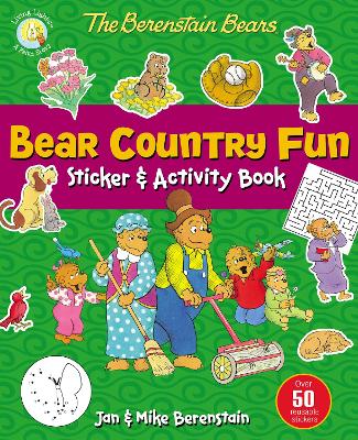 Book cover for The Berenstain Bears Bear Country Fun Sticker and Activity Book