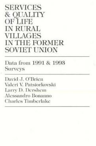 Cover of Services and Quality of Life in Rural Villages in the Former Soviet Union