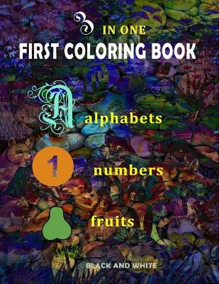 Book cover for first coloring book