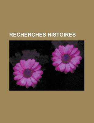 Book cover for Recherches Histoires