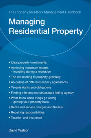 Cover of The Property Investors Management Handbook - Managing Residential Property