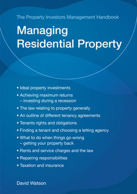 Book cover for The Property Investors Management Handbook - Managing Residential Property