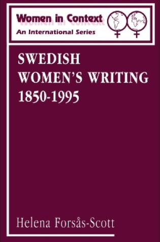 Cover of Swedish Women's Writing 1850-1995