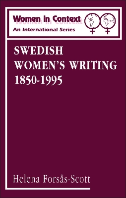 Cover of Swedish Women's Writing 1850-1995