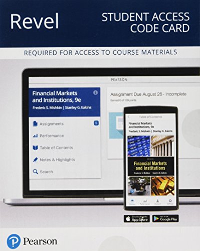 Book cover for Revel for Financial Markets and Institutions -- Access Card