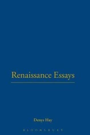 Cover of Renaissance Essays