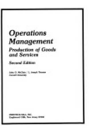 Cover of Operations Management