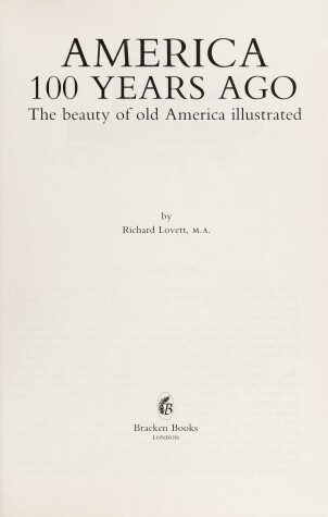 Book cover for America One Hundred Years Ago