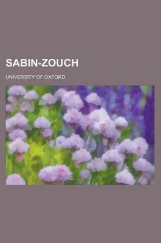 Cover of Sabin-Zouch