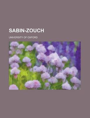 Book cover for Sabin-Zouch