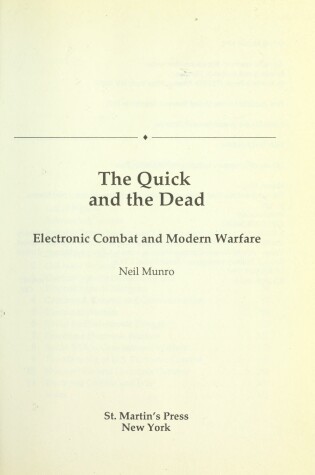 Cover of The Quick and the Dead