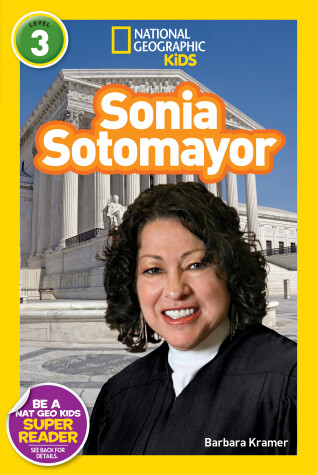 Book cover for Sonia Sotomayor (National Geographic Kids Readers, Level 3)