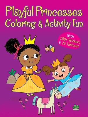 Book cover for Playful Princesses Coloring & Activity Fun