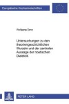 Book cover for Untersuchungen Zu Den Theoriengeschichtlichen Wurzeln Und Der Zentralen Aussage Der Noetischen Dialektik