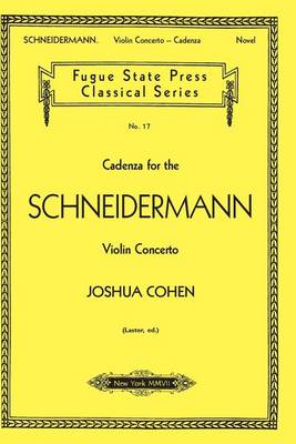 Book cover for Cadenza for the Schneidermann Violin Concerto