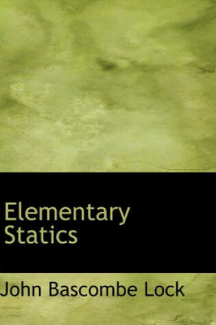 Cover of Elementary Statics