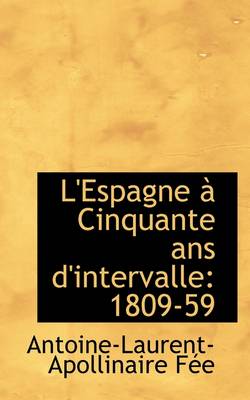 Book cover for L'Espagne Cinquante ANS D'Intervalle