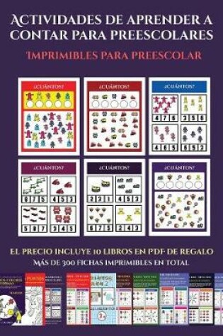 Cover of Imprimibles para preescolar (Actividades de aprender a contar para preescolares)