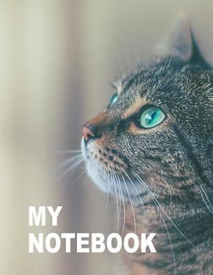 Book cover for My Notebook. for Cats Pets Lover. Blank Lined Planner Journal Diary.