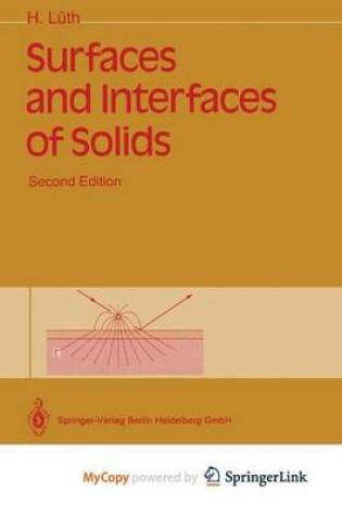 Cover of Surfaces and Interfaces of Solids