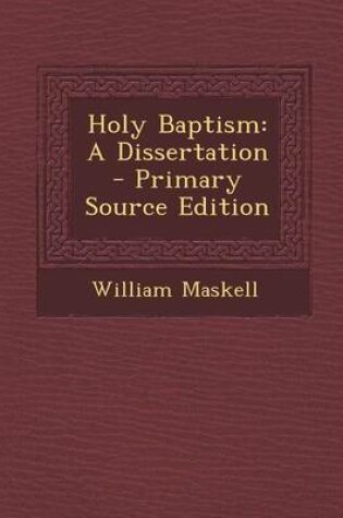 Cover of Holy Baptism