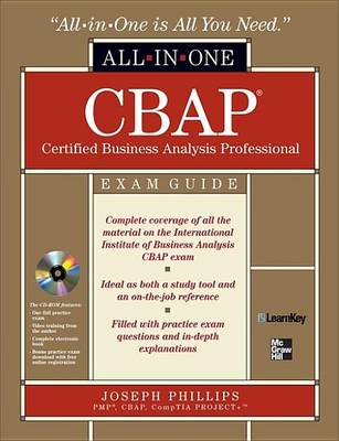 Book cover for Cbap Certified Business Analysis Professional All-In-One Exam Guide