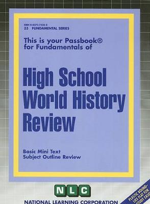 Book cover for HIGH SCHOOL WORLD HISTORY REVIEW