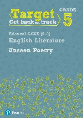 Book cover for Target Grade 5 Unseen Poetry Edexcel GCSE (9-1) Eng Lit Workbook