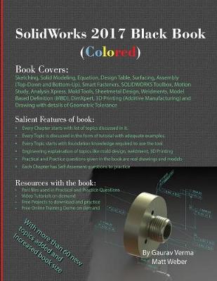 Book cover for SolidWorks 2017 Black Book (Colored)