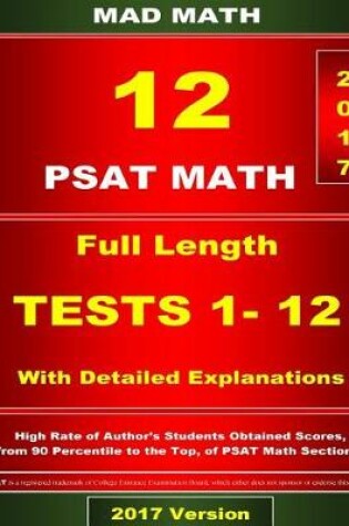 Cover of PSAT Math Tests 1-12