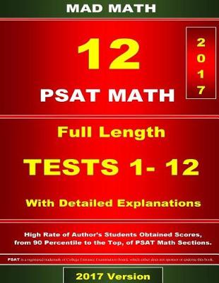 Book cover for PSAT Math Tests 1-12