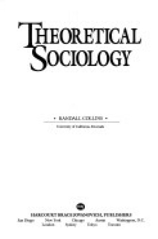 Cover of Theoretical Sociology