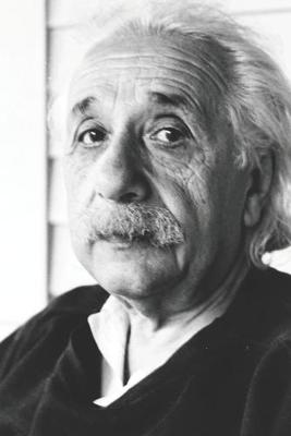 Book cover for Photograph of Albert Einstein - Blank Lined Notebook