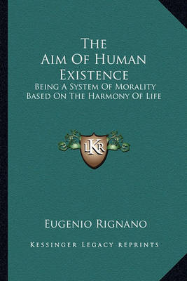 Book cover for The Aim of Human Existence