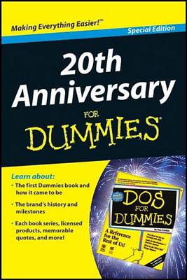 Book cover for 20th Anniversary for Dummies