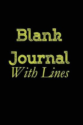 Cover of Blank Journal With Lines