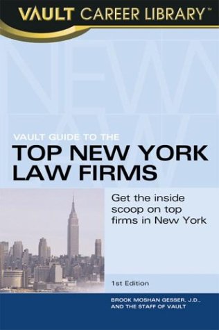 Cover of Vault Guide to the Top New York Law Firms