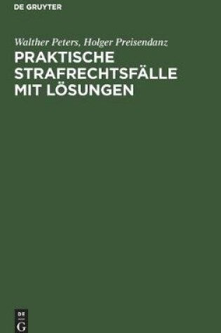 Cover of Praktische Strafrechtsf�lle Mit L�sungen