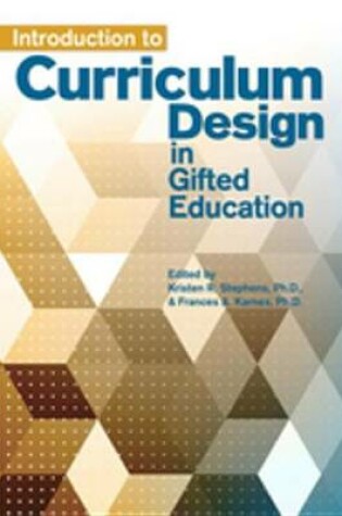 Cover of Introduction to Curriculum Design in Gifted Education