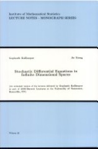 Cover of Stochastic Differential Equations in Infinite Dimensional Spaces