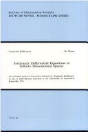 Book cover for Stochastic Differential Equations in Infinite Dimensional Spaces