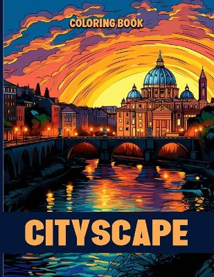 Book cover for Cityscape Coloring Book