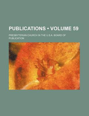 Book cover for Publications (Volume 59)