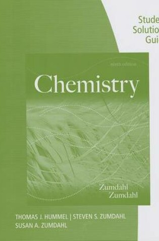 Cover of Student Solutions Guide for Zumdahl/Zumdahl's Chemistry, 9th