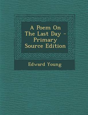 Book cover for A Poem on the Last Day