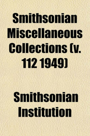 Cover of Smithsonian Miscellaneous Collections Volume 8, No. 3