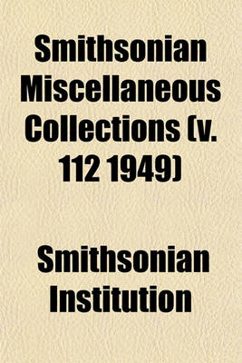 Book cover for Smithsonian Miscellaneous Collections Volume 8, No. 3